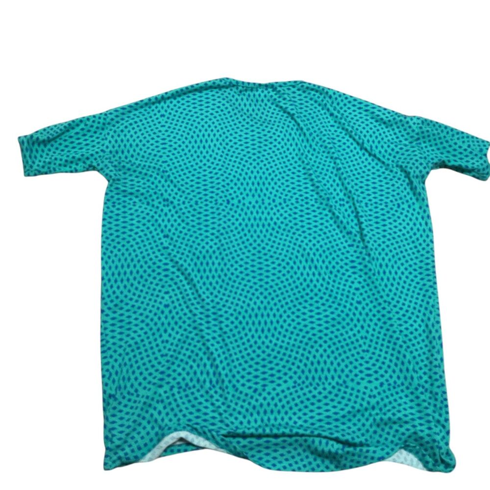 LuLaRoe Geometric Blue Green Size MED Tunic Top - Picture 5 of 5